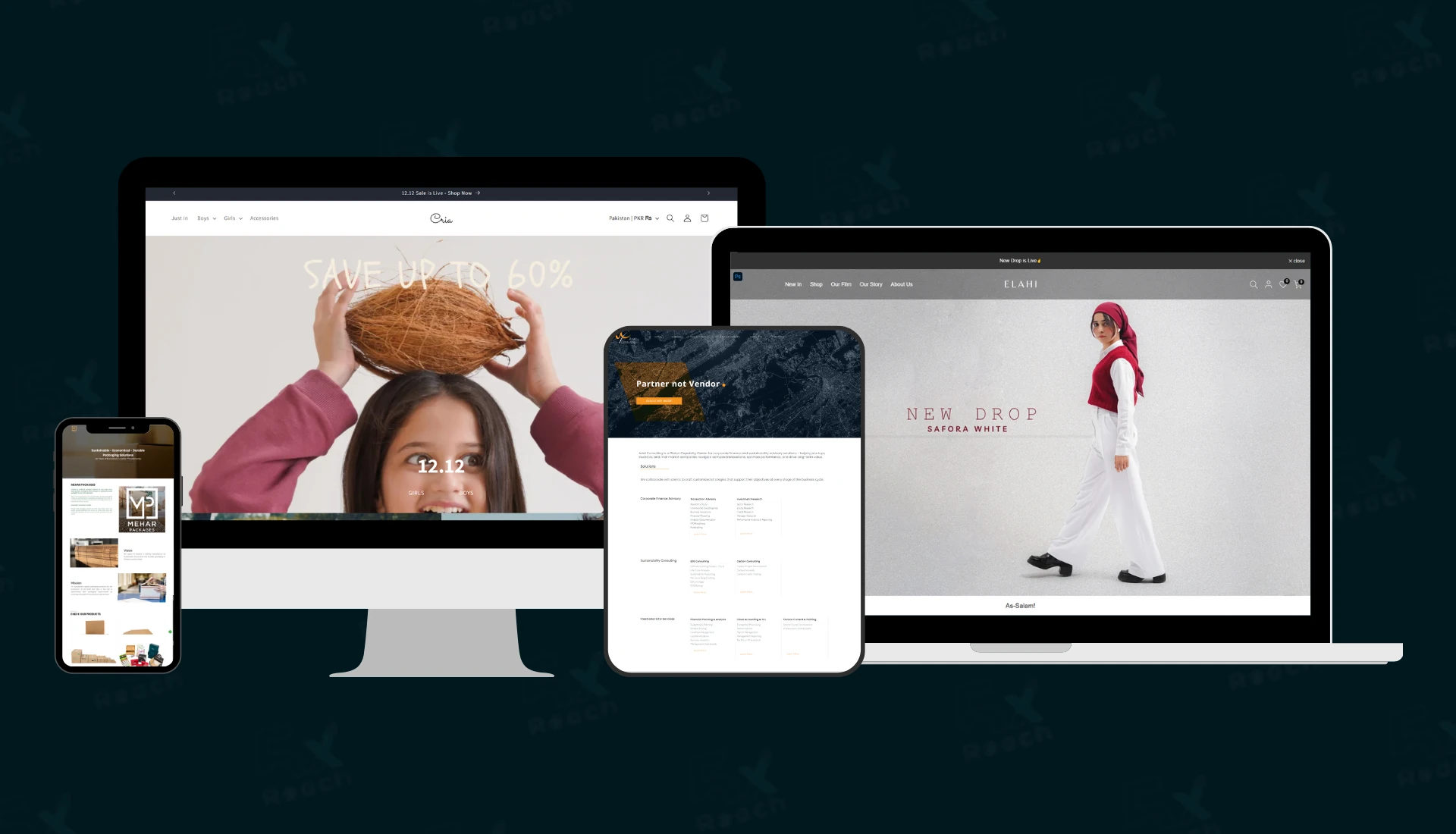 5x Reach websites & ecommerce work